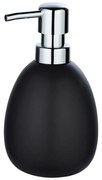 Dispenser di sapone in ceramica nera opaca Polaris - Wenko