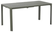 Tavolo da giardino allungabile Idaho NATERIAL in alluminio verde per 6 persone 110/162x82cm