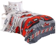 Copriletto in cotone per bambini Eponj Home Cars, 160 x 235 cm Crazy - Mijolnir