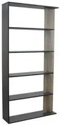 Libreria Alisha Grigia e Naturale, 90x23,5x180