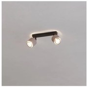 Eglo 43657 - Applique ROSLEY 2xE14/40W/230V nero/beige