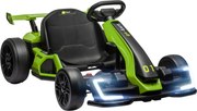 Go Kart Elettrico per Bambini 24V 12km/h con Seggiolino Regolabile Verde...