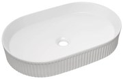 COMAD BEYOND 3 WHITE (E-6531) - Lavabo da appoggio BEYOND 56x36 cm bianco lucido