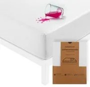 Coprimaterasso una piazza e mezza bianco impermeabile Dry