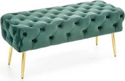 Panca imbottita Athena - Verde/Oro