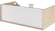 Mobile da bagno sotto lavabo Neo  laccato lucido L 90 x H 32 x P 48 cm 1 cassetto, lavabo non incluso