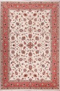 Tabriz Tappeto 310 x 200 Rosso (Iran) Annodato A Mano