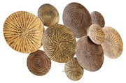 Applique Art Déco oro antico 93 cm 2 luci - Kelly