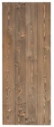 Anta per porta scorrevole Barn Wenge in legno massello wengé L 86 x H 215 cm reversibile