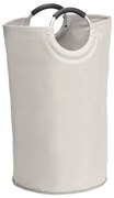 WENKO 3440001100 - Cesto portabiancheria STONE 38x72 cm beige/argento/nero