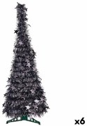 Albero di Natale Antracite Tinsel 38 x 38 x 105 cm (6 Unità)