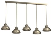 Lampadario a sospensione con filo SVEN 5xE27/15W/230V ottone
