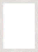 Cornice70x100 cm in legno bianco opaco Raia