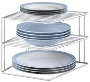 Contenitore per Sistemare per Mobile da Cucina Metaltex Silos 3 Mensole Metallo (25 x 25 x 19 cm)