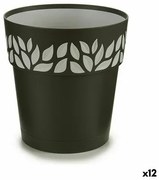 Vaso Autoirrigante Stefanplast Cloe Antracite Plastica 19 x 19 x 19 cm (12 Unità)