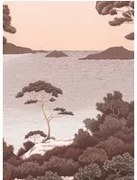 Isidore Leroy Carta da parati panoramica Port Cros - Bois de Rose Panel B