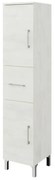 Colonna per mobile bagno SYMOA 1 cassetto 2 ante P 33.5 x L 31.5 x H 148 cm rovere bianco legno