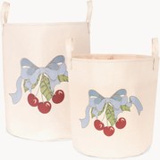 Set di 2 cestini portaoggetti per bambini Cherry