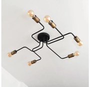 Lampadario a plafone LED TUBE 6xE27/15W/230V