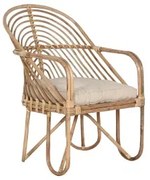 Sedia da giardino Home ESPRIT Bambù Rattan 58 x 61 x 87 cm