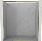 Mexen Rox Duo porte doccia scorrevoli 170 cm, trasparenti, dorate - 8C2-170-002-50-00