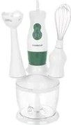 Set frullatore a immersione 3 in 1 verde con stand