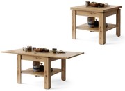 LEO Rovere Artisan - COMPATTO TAVOLINO CON PIANO ALLUNGABILE SALVASPAZIO TAVOLO