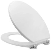 Copriwater per wc anziani in termoindurente bianco cerniere regolabili