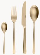 Set di 16 posate spazzolate opache Anemone, 4 persone