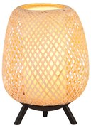 Lampada da tavolo boho Sol rattan E27