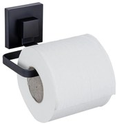 WENKO 71447800 - Porta rotolo per carta igienica VACUUM-LOC QUADRO ED 14x11 cm nero