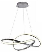 Lampadario a sospensione con filo LED dimmerabile LED/70W/230V 3000-6500K cromo + telecomando