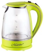 Bollitore Feel Maestro  MR-064 Verde Trasparente Vetro 2000 W 1,7 L