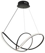 Lampadario a sospensione con filo LED dimmerabile LED/50W/230V 3000K nero