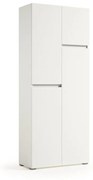 Mobile lavanderia Laundry 4 ante in truciolare bianco P 37 x L 80 x H 195 cm