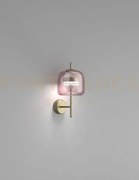 Jube applique a parete s ametista chiara trasparente oro satinato 2...