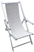 sdraio mare prendisole pieghevole in alluminio e textilene cm 98 x 67,5 x 106 h