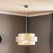 Duolla Lampada a sospensione Space, argento lucido