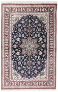 Ghom Tappeto 80 x 120 Blu (Iran) Annodato A Mano