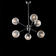 Lampadario Moderno Tresor Cromo 6 Luci E14