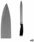 Coltello da Cucina 3,5 x 33 x 2 cm Argentato Nero Acciaio inossidabile Plastica (12 Unità)