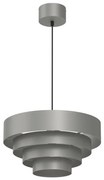 Lampadario a sospensione con filo RINGS 1xE27/15W/230V grigio