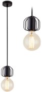 Lampada Da Soffitto Singola Loft Black APP591-1CP