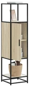 Credenza Rovere Sonoma 35,5x35x139 Cm Legno Multistrato Metallo /