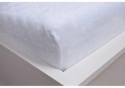 Foglio di microflanella elasticizzato bianco 180x200 cm - Jerry Fabrics