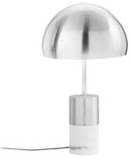 Lampada da tavolo igea nickel con marmo 2xe14 30x30x51,5cm i-igea-l...