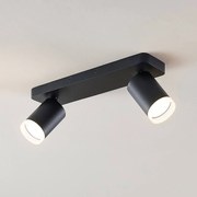 Arcchio Efilius spot soffitto, nero, 2 luci