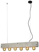 Lampadario Moderno 5064/SC grigio 6x E27