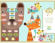 Gioco creativo - Kit di collage con animali ed adesivi