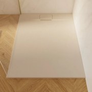 Piatto doccia SENSEA in composito minerale di resina gelificata Neo beige L 90 x L 120 x H 2.7 cm opaco